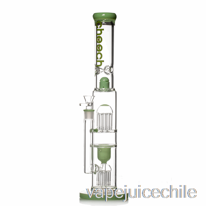 Vape Chile Cheech Glass Doble árbol Big Rig Bong Verde